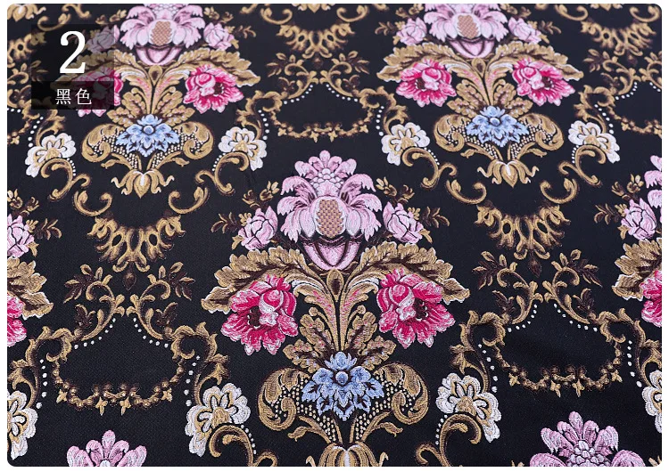 
heavy embroidery jacquard fabric for dress fashion palace style jacquard fabric 3D pattern jacquard fabric 