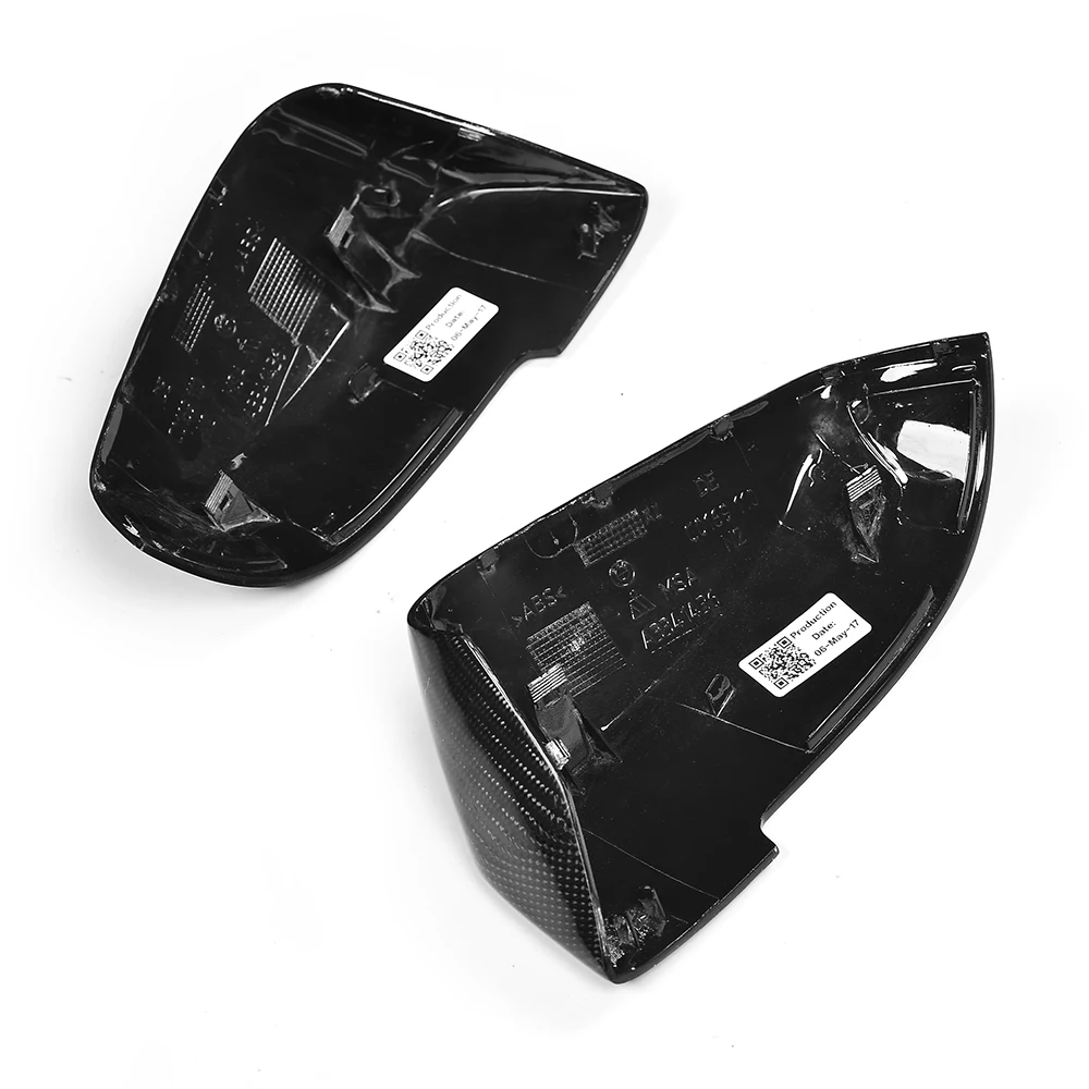 Auto Full Replacement 5 Series Carbon Fiber Rearview Mirror Cover For
