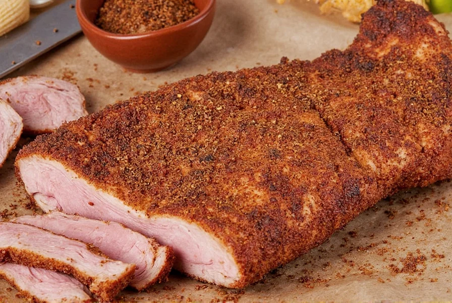 Different pork rub mixtures in bowls
