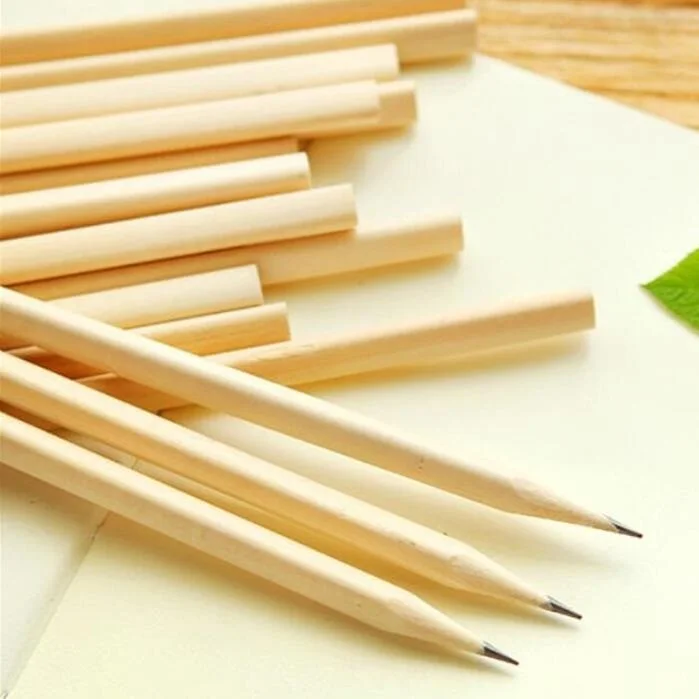 

Students Simple style Blank Nontoxic Environmental wooden pencils Kawaii painting log pens for kids Wooden Lead Pencils