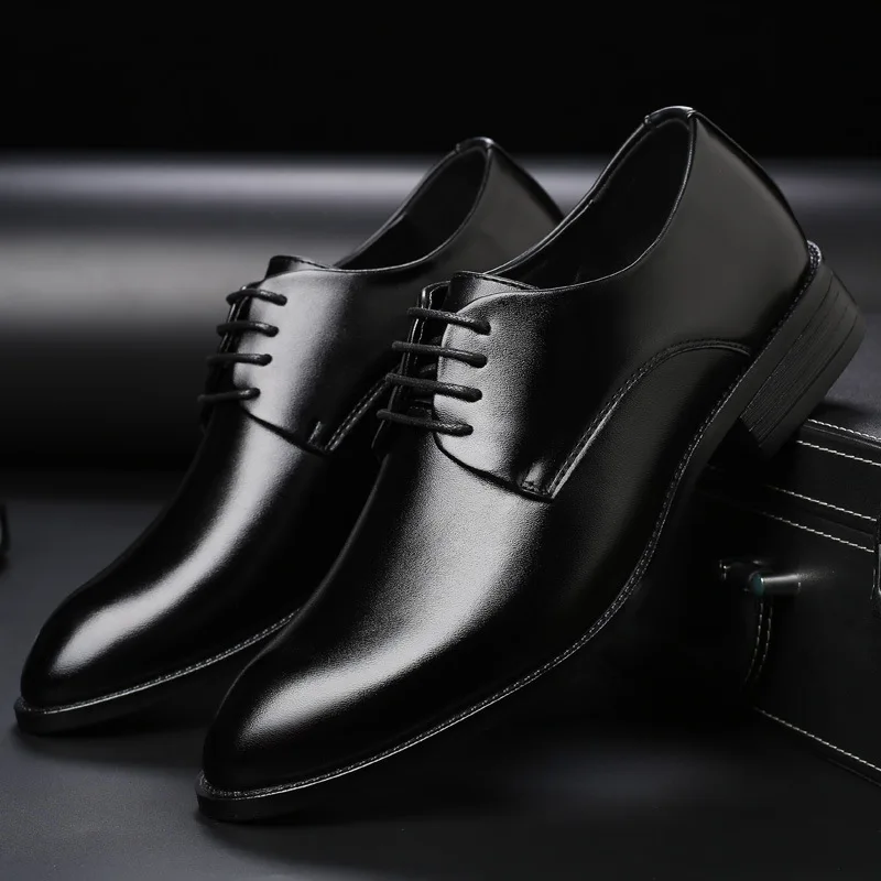 

38-48 Leather shoes men summer leather formal elegant social designer Shoes mens