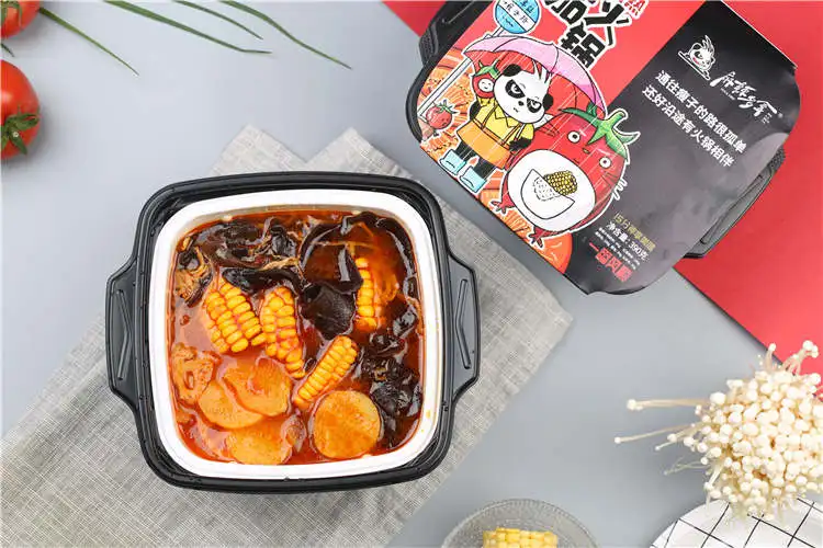 
Top Sale Convenient Delicious Tomato Haidilao Heating Instant Various Vegetables Hot Pot 