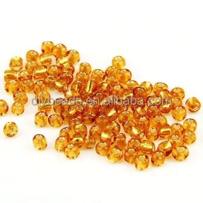 

1.5mm Seed Bead glass silver line 15 colors 15/0 irregular round