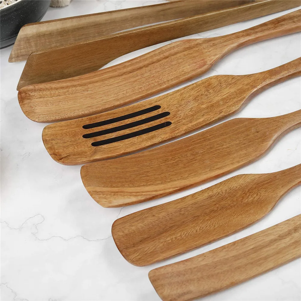 Highquality Acacia Wood Spurtle Kitchen Utensils Wooden Spoons For
