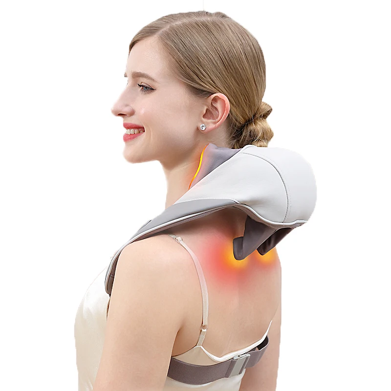 

Electric Wireless Neck Shoulder Massage Machine Shiatsu Neck And Shoulder Massager With Heat