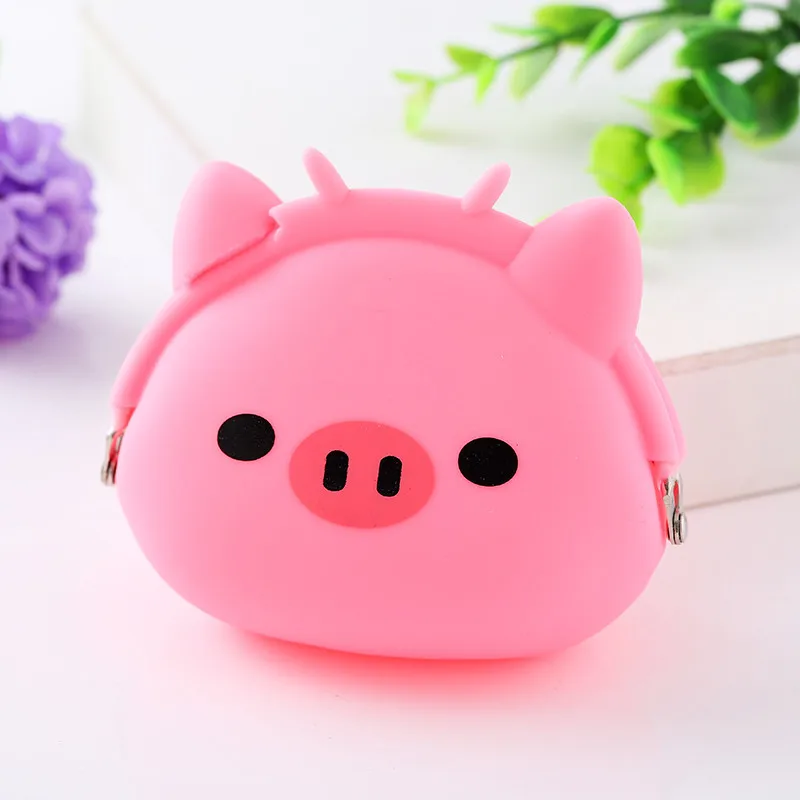 

Soft Silicone Girls Animals Mini Small Women Key Wallet Coin Wallet Children Kids Coin Purse girls mini bag, See photo