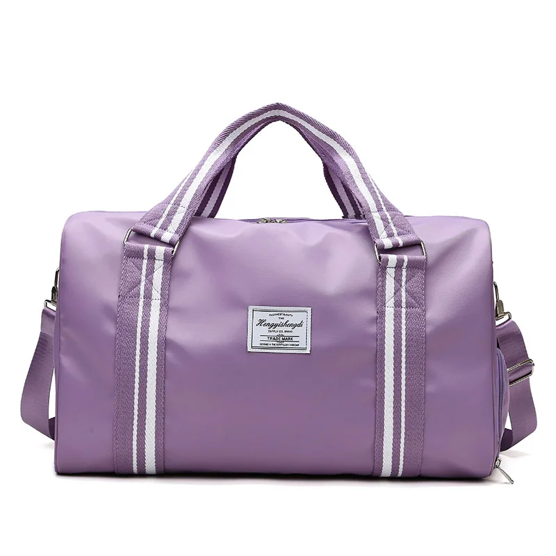 

2021 Large Capacity Dry Wet Fitness Sports Bag Women Outdoor Travel Bags With Shoe Compartment, As the picture or customisable