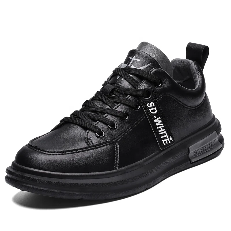 

Factory direct sales new style height increasing gents casual men shoes, Black, white