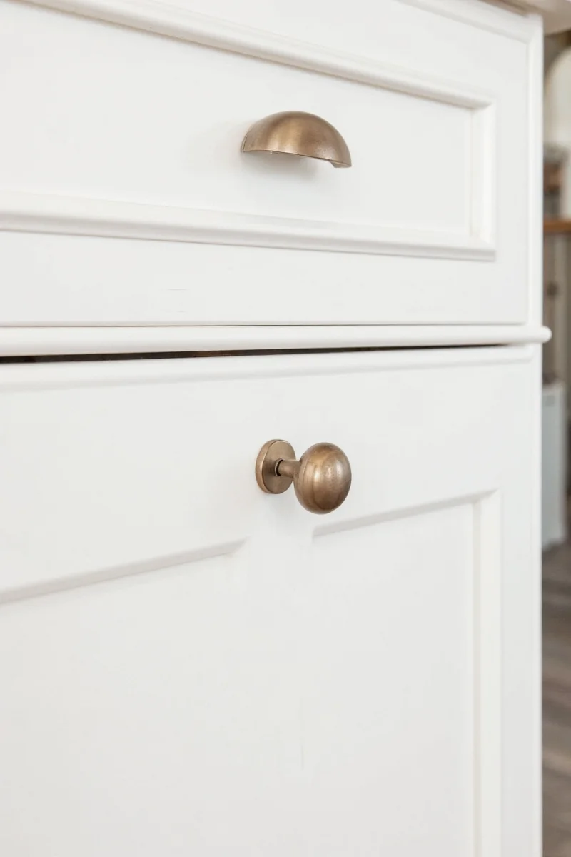 Antique Bronze Cup Cabinet Pull