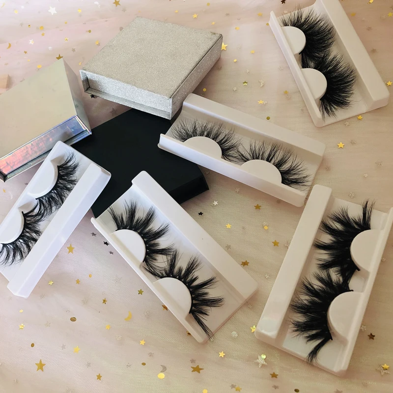 
New Arrival 3D mink eyelashes 27 Mm 5D Mink Eyelashes Lashes with Private Label box 