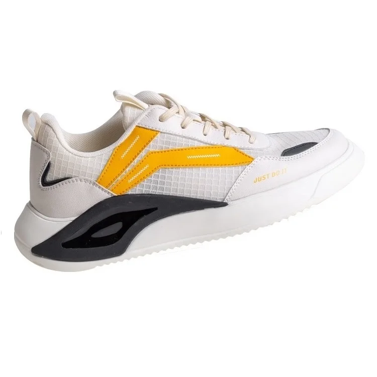 

Fashion Designer Men Sport Shoes Running Shoes Men, Black, white and beige