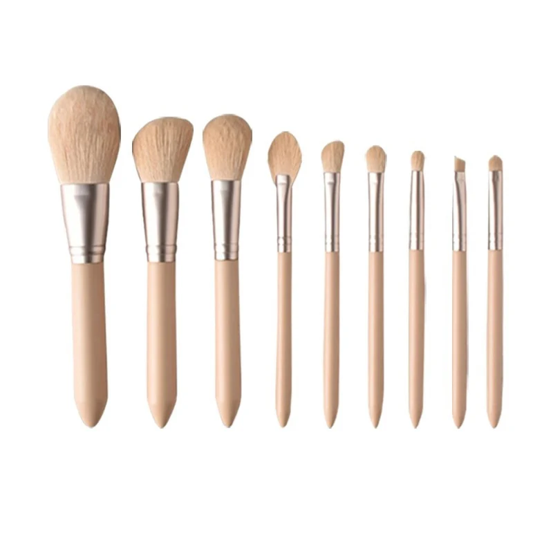 

9 Pcs Professional Makeup Brushes Set Foundation Concealer Eye shadow Brush Portable Cosmetic Tools