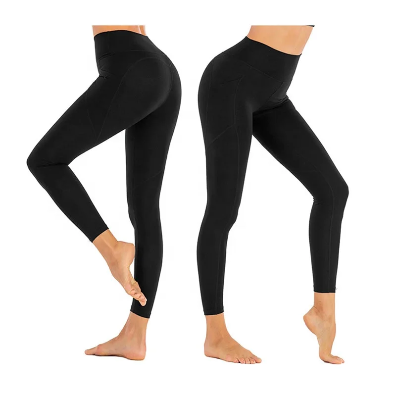 

2021 New Arrival high waist yoga pants with pockets butt lifting quality luxury fitness gym workout scrunched women wholesale