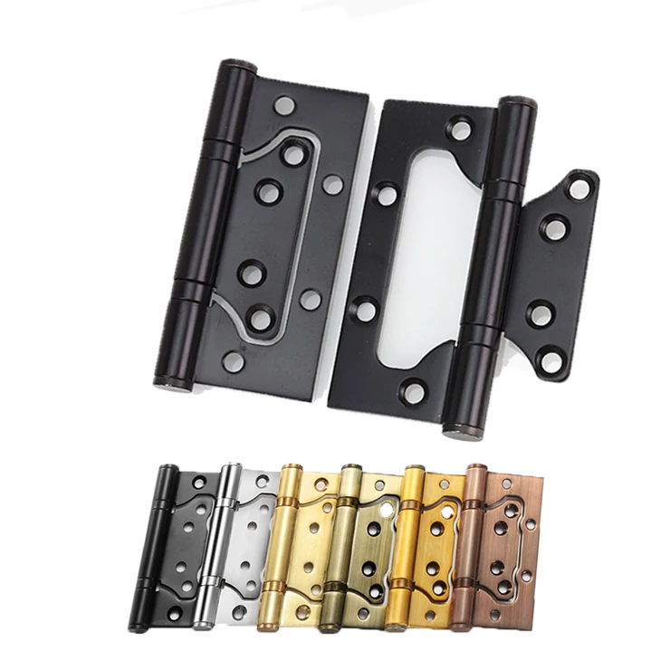 

high qullity Door Hinges 4 Inch stainless steel 2 Ball Bearing Flush Door Butterfly Hinge furniture pivot hinges