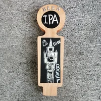 

Custom Double-sided Chalkboard Wooden Beer Tap Handle With Logo