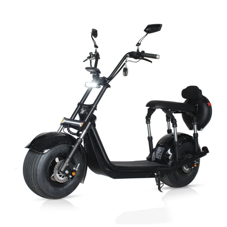 

1500W 2000W USA Warehouse Spot Trottinette Electrique Scoot Electric Citycoco Electric Scooter, Black/red
