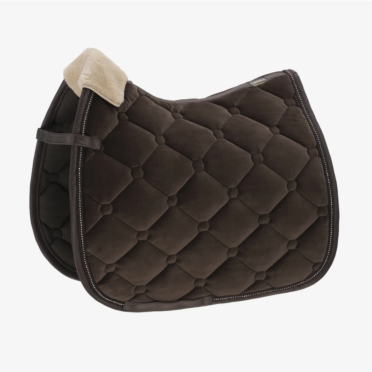 

Dressage Saddle Cloth VELVET FAUXFUR Classic Sport, Brown