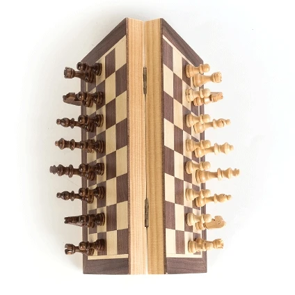 

Free Shipping 40x40cm Magnetic Wooden Folding Chess Game Board Adult Kids Factory Price Other Game Accessories Magnet Chess Toy