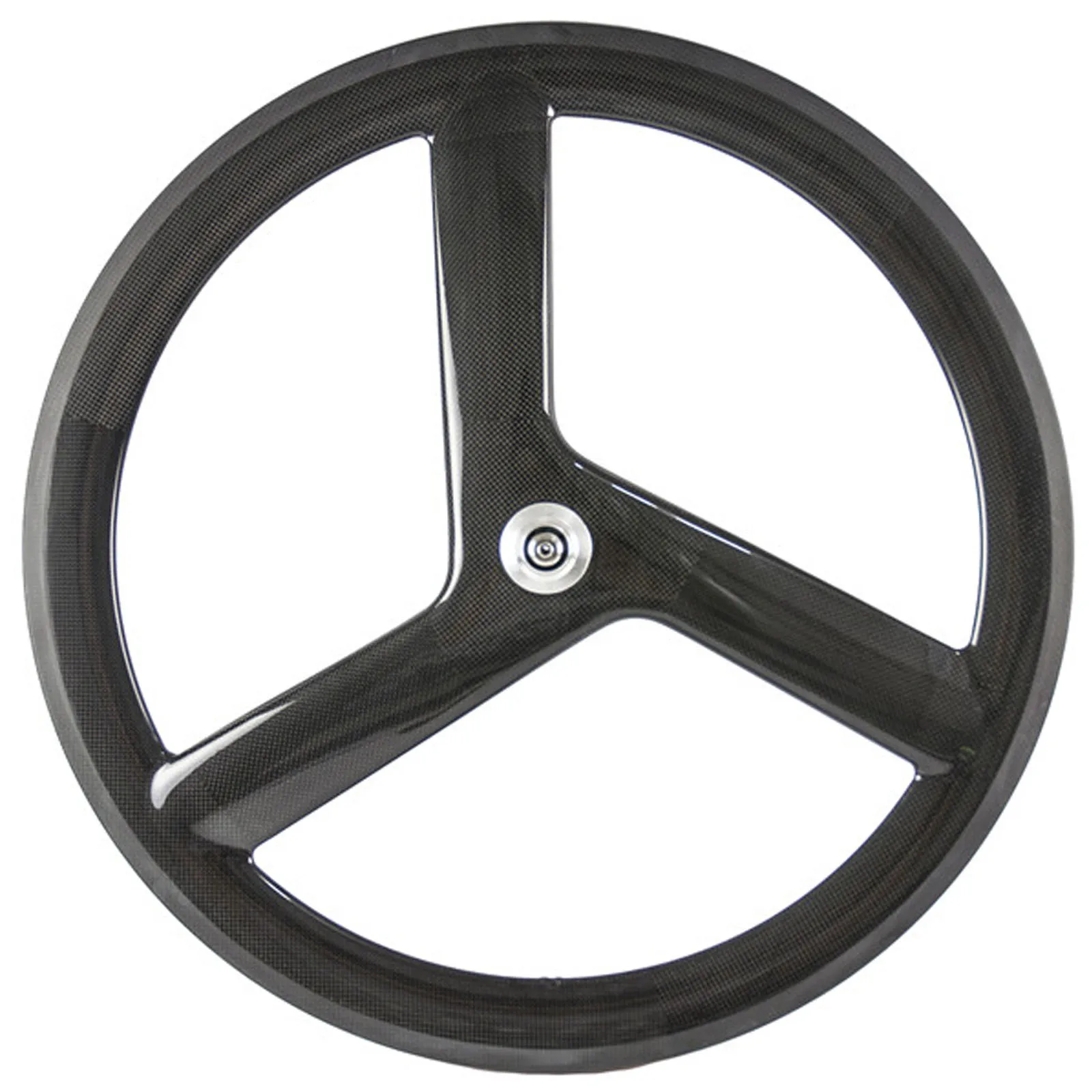 

TB2233 WINDX 3 Spoke Wheel 700C 56mm Tri Spoke Carbon Wheelset Clincher Fixed Gear Wheels, Black