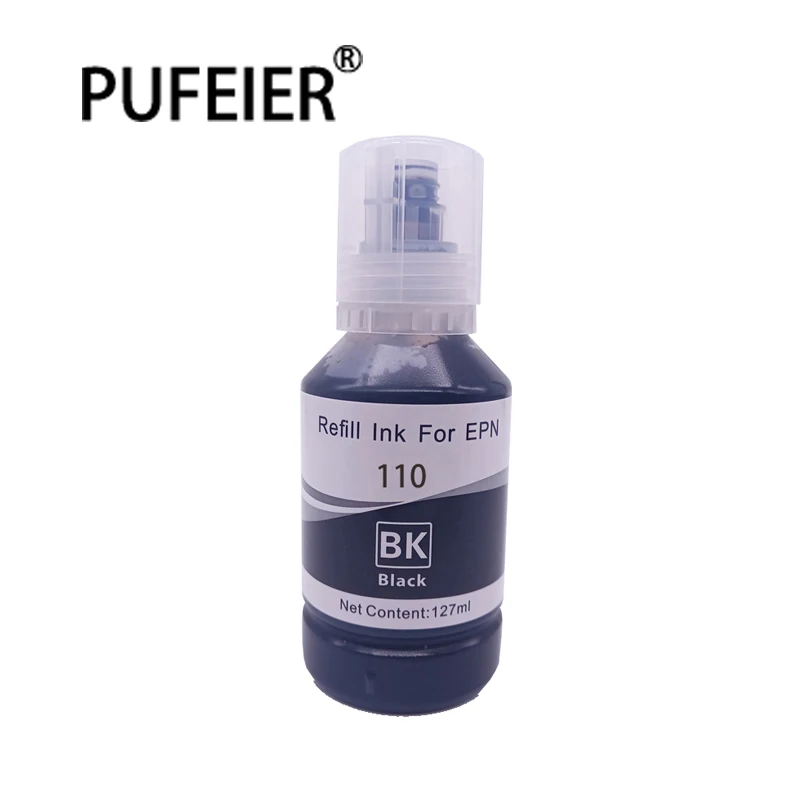 

127ML Bottle 110 Premium Refill Pigment Ink Dye Ink Compatible For Epson M1100 M1120 M1140 M1170 Inkjet Printer Ink