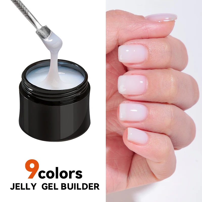 

JTING easy soak 9 Colors jelly gel builder set uv gel polish for nails fast extension OEM Private label bottle custom