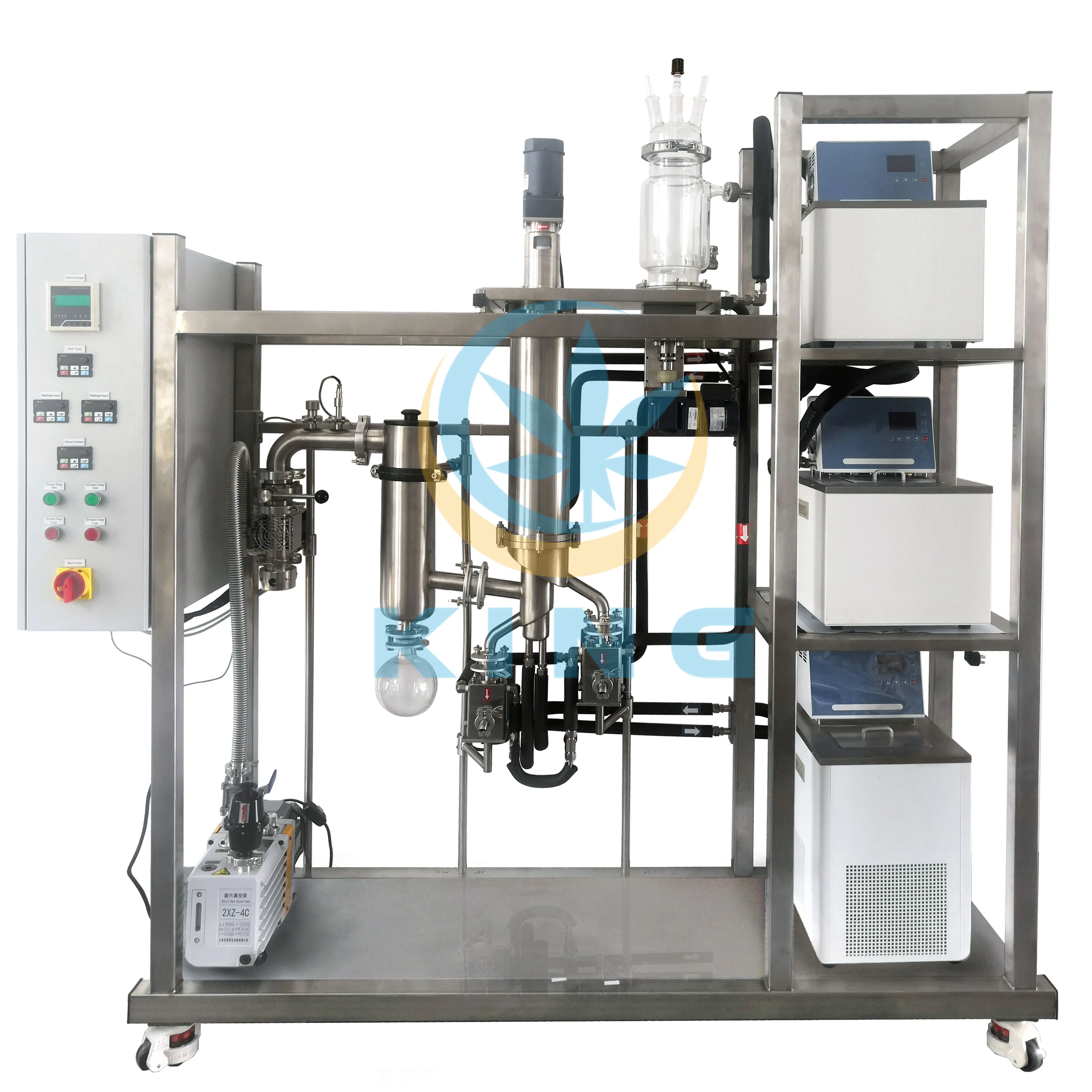 Molecular Distillation Industrial Spinning Band Distillation Gmd150 Distillation Machine For