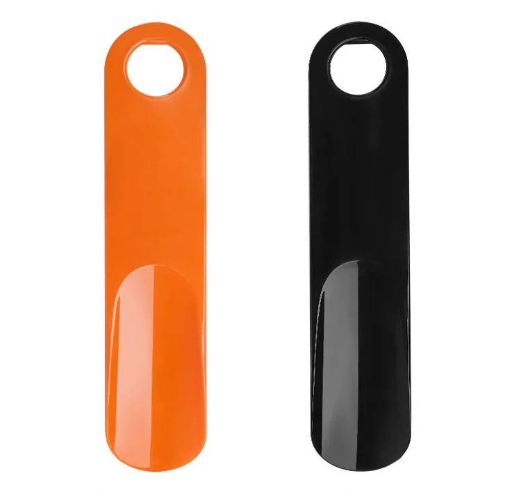 

Help Put On Shoes ABS Plastic Shoe Horn Travel Shoehorns, Orange / black