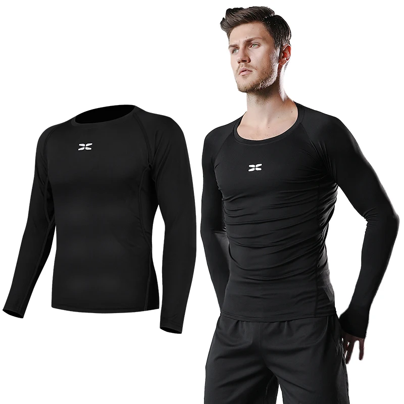 

Wholesale Gym Top Men Running Jogging Mens Sport Wear Mens Sports Long sleeve, 3 colors