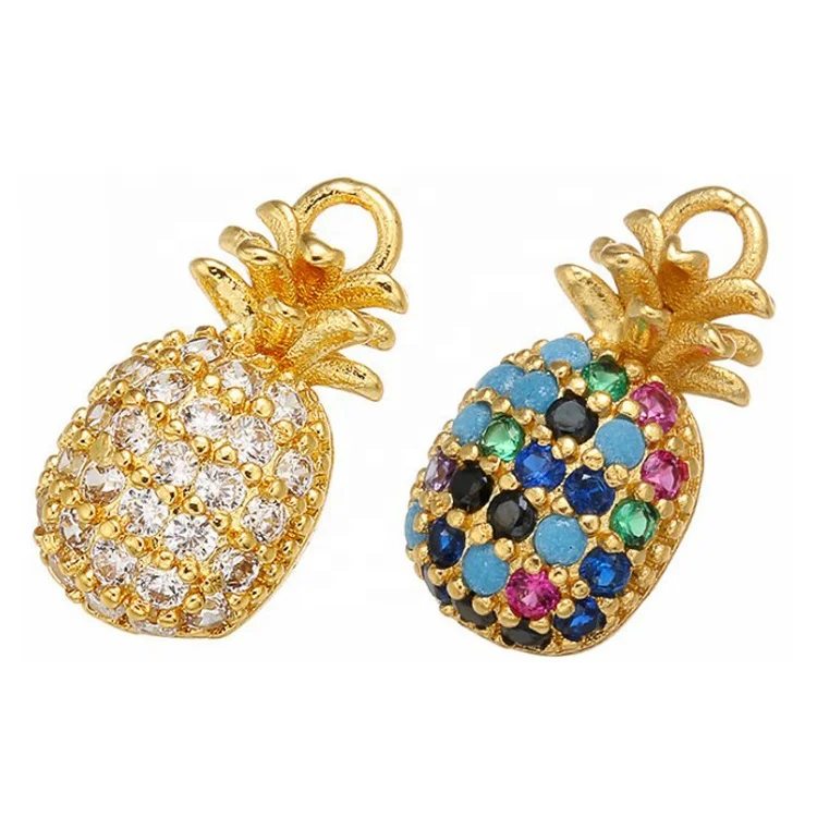 

Pineapple Fruit Pendant for Necklace Earrings Jewelry Accessories Findings