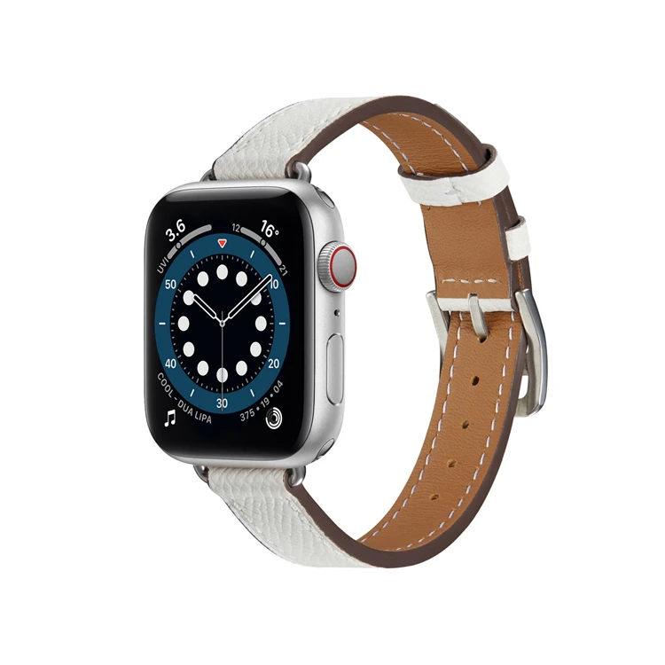 

Small waist leather foa apple watch leather strap genuine single tour strap leather iwatch6 44mm 40mm
