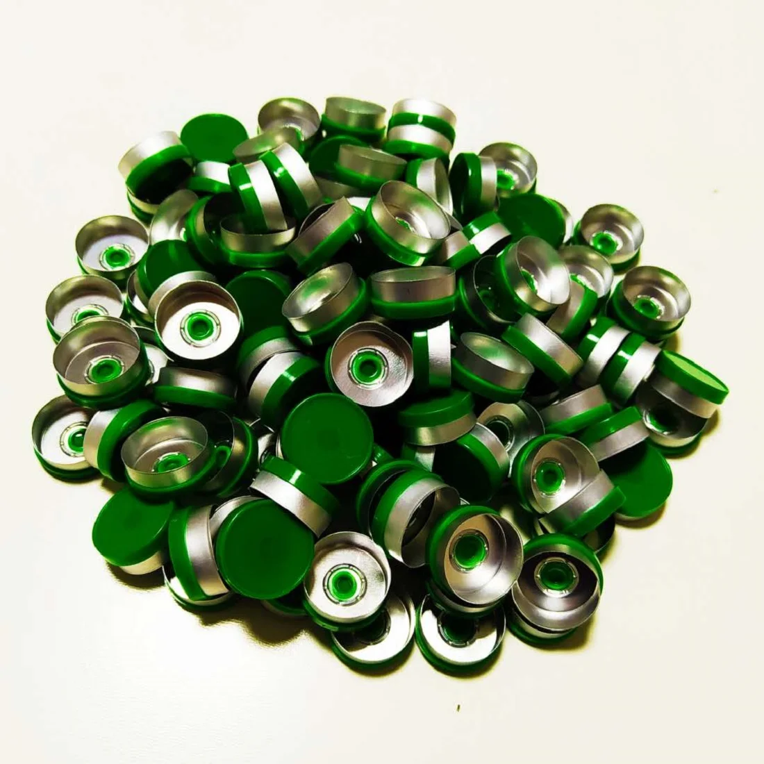 
100pcs 20mm Pharmaceutical Vial Flip Caps Cover Manufacturer Plastic Aluminum Caps 
