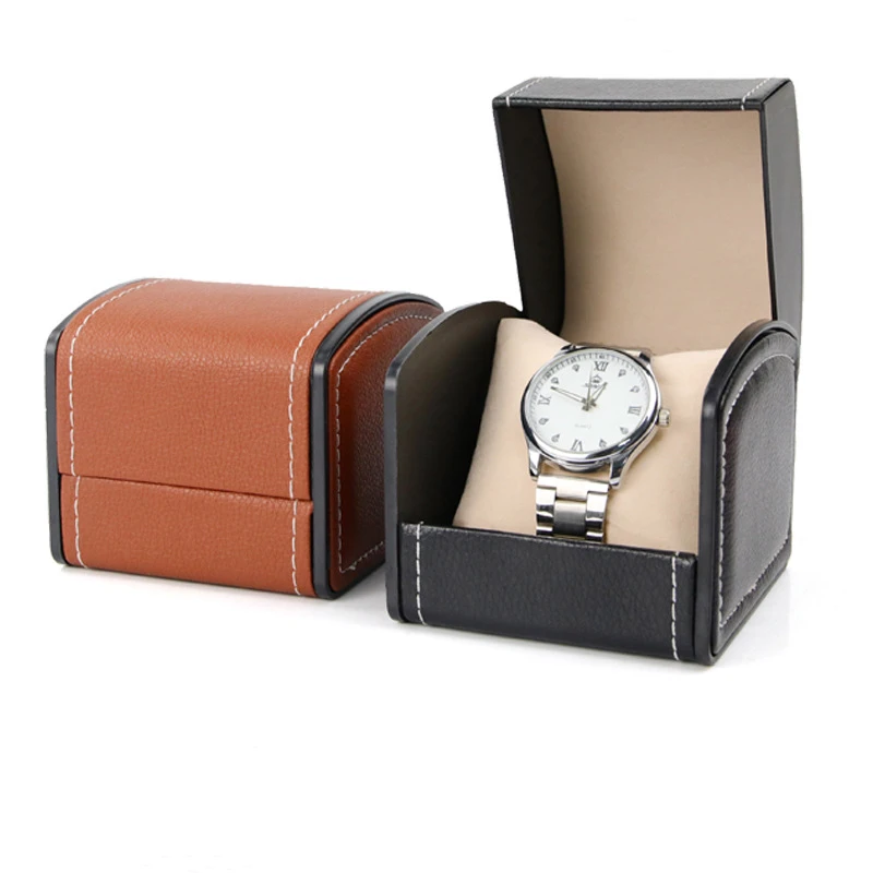 

Hot Sale Spot Wholesale Luxury ladies watch boxes watch boxes wholesale single watch boxes, Black white orange blue coffee red