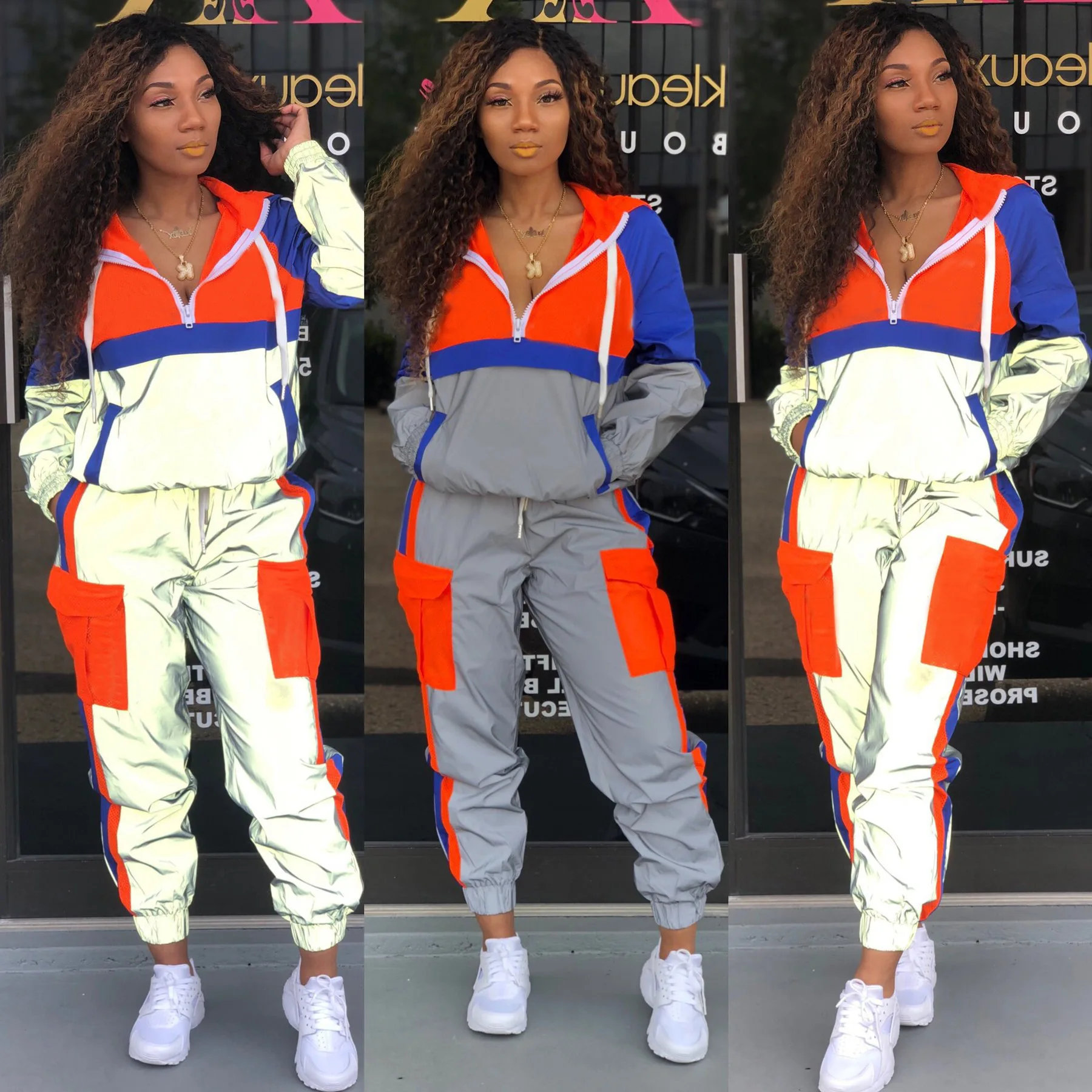 

Custom Design Camouflage Two Piece Set Plain Ladies Sweatsuit Jogging Suits Sport Womens Tracksuit, As the picture