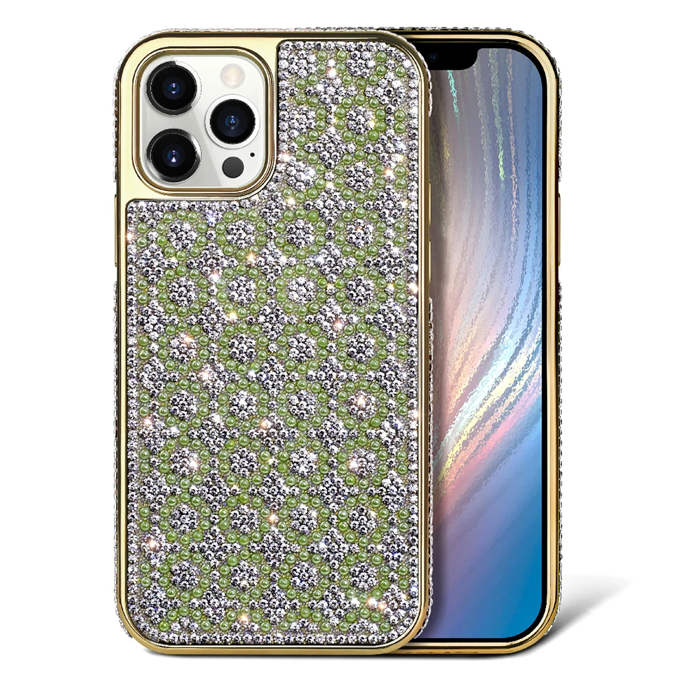 

Luxury Bling Diamond Women Design Plating Phone Case For iPhone Xr X 11 12 Pro Max Protection Case, 3 colors