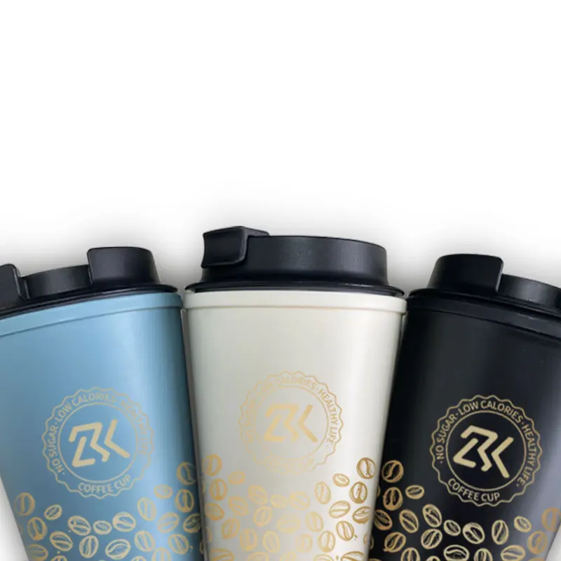

Vacuum Insulated Strawless Plastic Reusable Coffee Cups With Logo