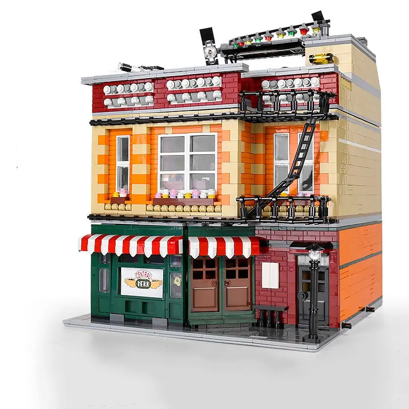 

MOULD KING 16014 Street Building Toy The MOC-34463 Central Perk With Led Parts Assembly Building Blocks toys Kids