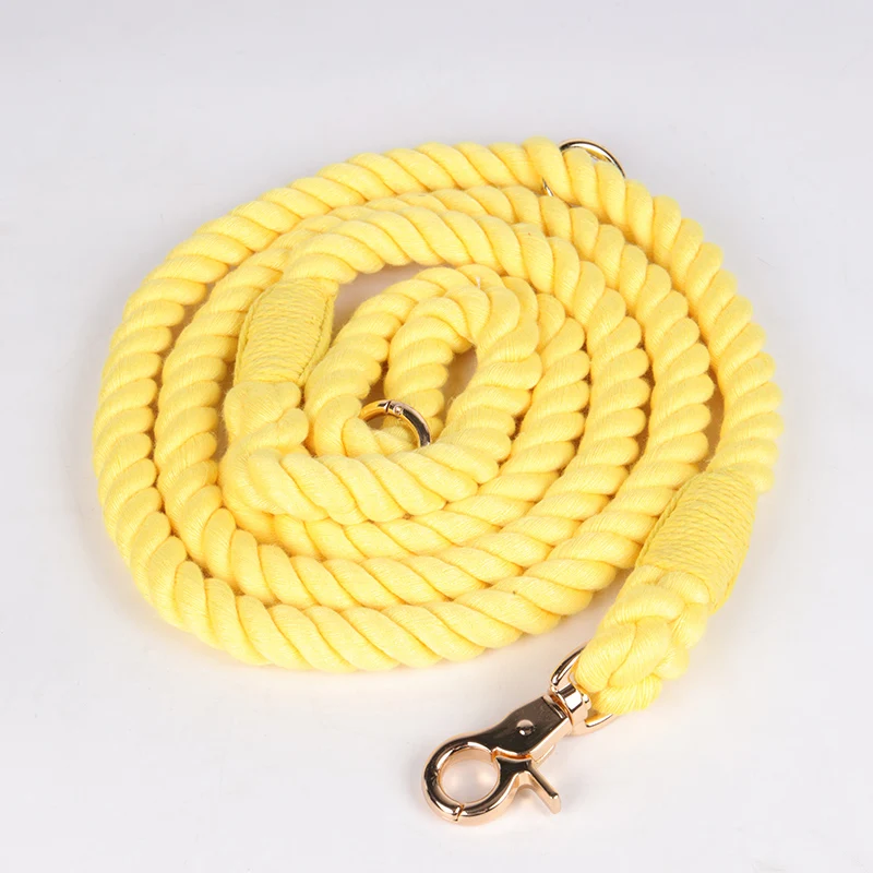 

OKEYPETS Supplier Custom Sublimation Colorful Fashion 100% Cotton Dog Ombre Rope Leash