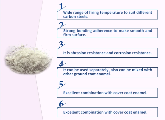 Zhengzhong Frit Inorganic White Ground Coat Enamel Frits for metal