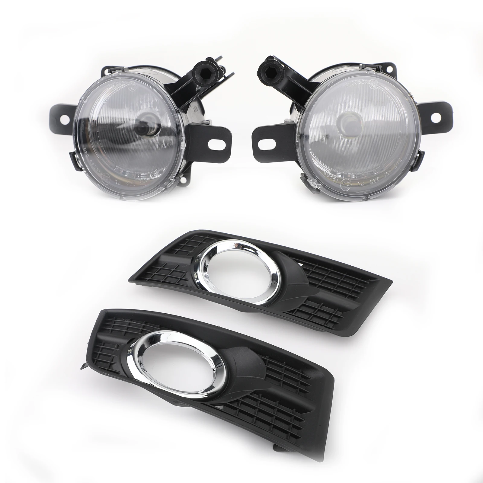 

Areyourshop 4PCS/SET Car Fog Lamps Driving Lights & Covers RH & LH For Cadillac SRX 2010 11 12 13 14 15 16, Black