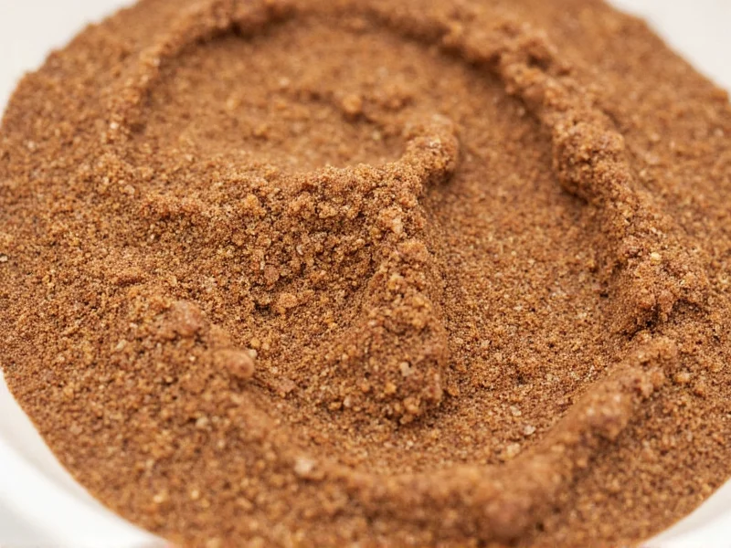 Close-up of natural sugar and coffee exfoliator ingredients