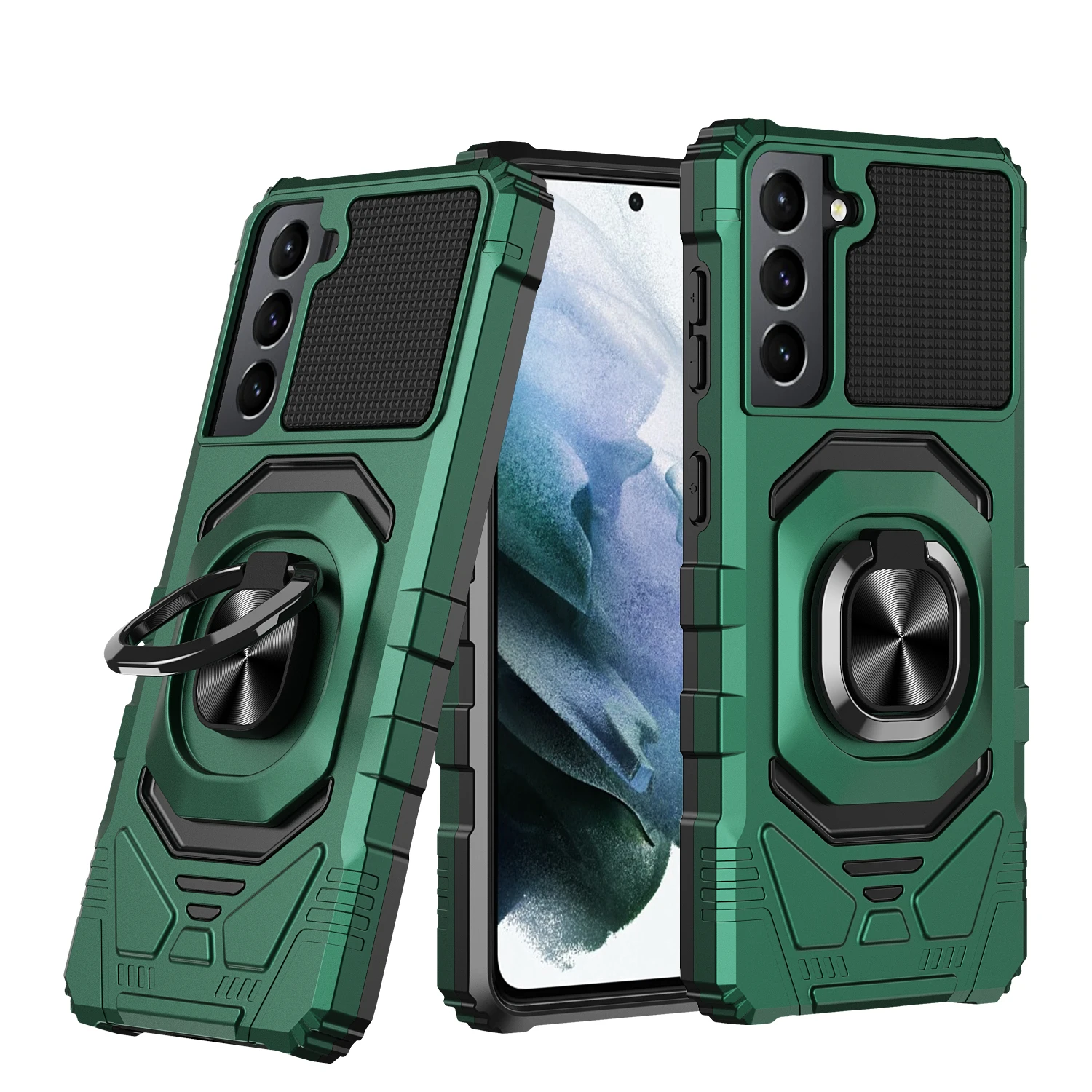 

For s21 Case Shockproof Cell Phone Accessories kickstand hybrid Phone Case for samsung s21/ultra/plus, 7 colors