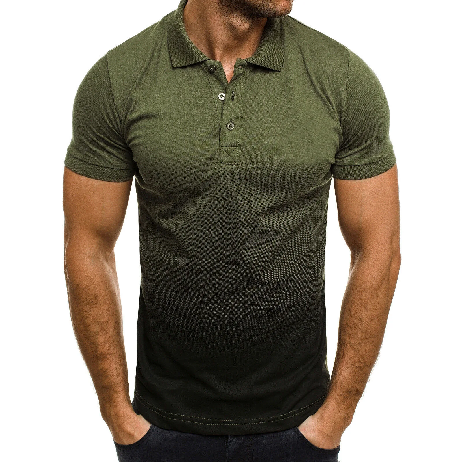 

Custom oversized lapel polo shirt 3D graphic cotton plain summer mens plus size sport quick dry t-shirt, Multi colors