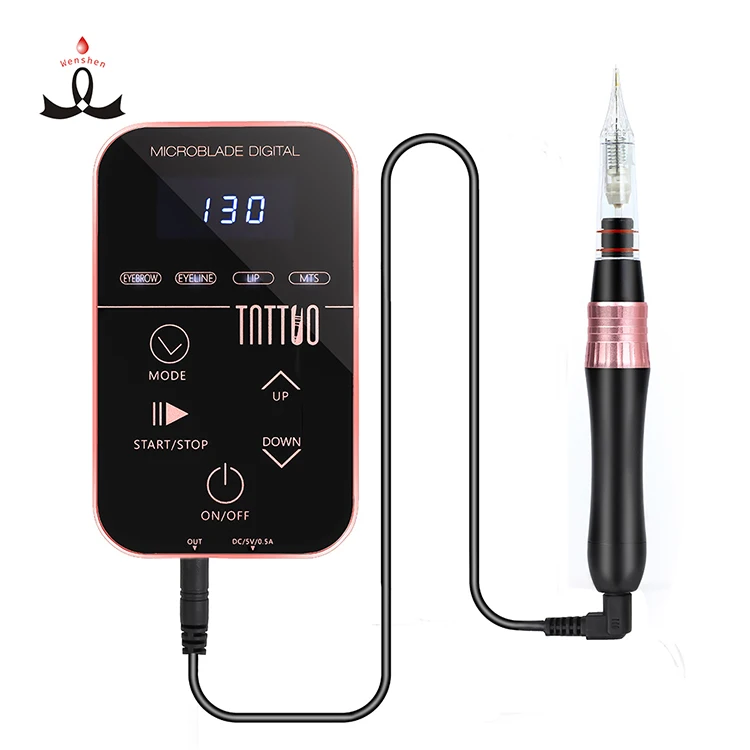 

Durable YD OEM/ODM Available Wireless Digital Device Permanent Makeup Tattoo Machine for PMU, Black