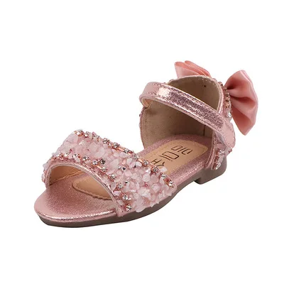 

Nian OEM Sandalen pl summer little girls dress princess comfortable beautiful designer children shoes girl shoes, Black pink silver
