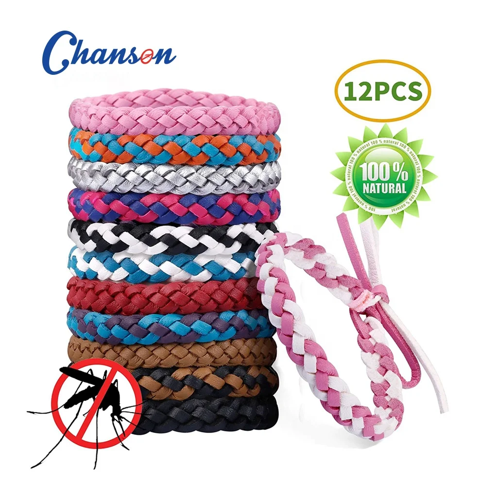 

Multi color Repellent Adjustable Mosquito Repellent Leather Bracelet, 26 kinds