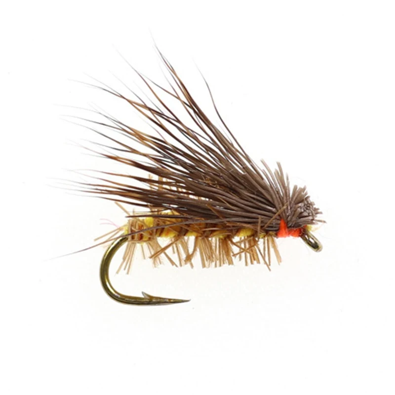 

10PCS Deer Hair Dry Trout Fly Fly Fishing Lures Sea Bass Trout Fishing Fly Floating Bait