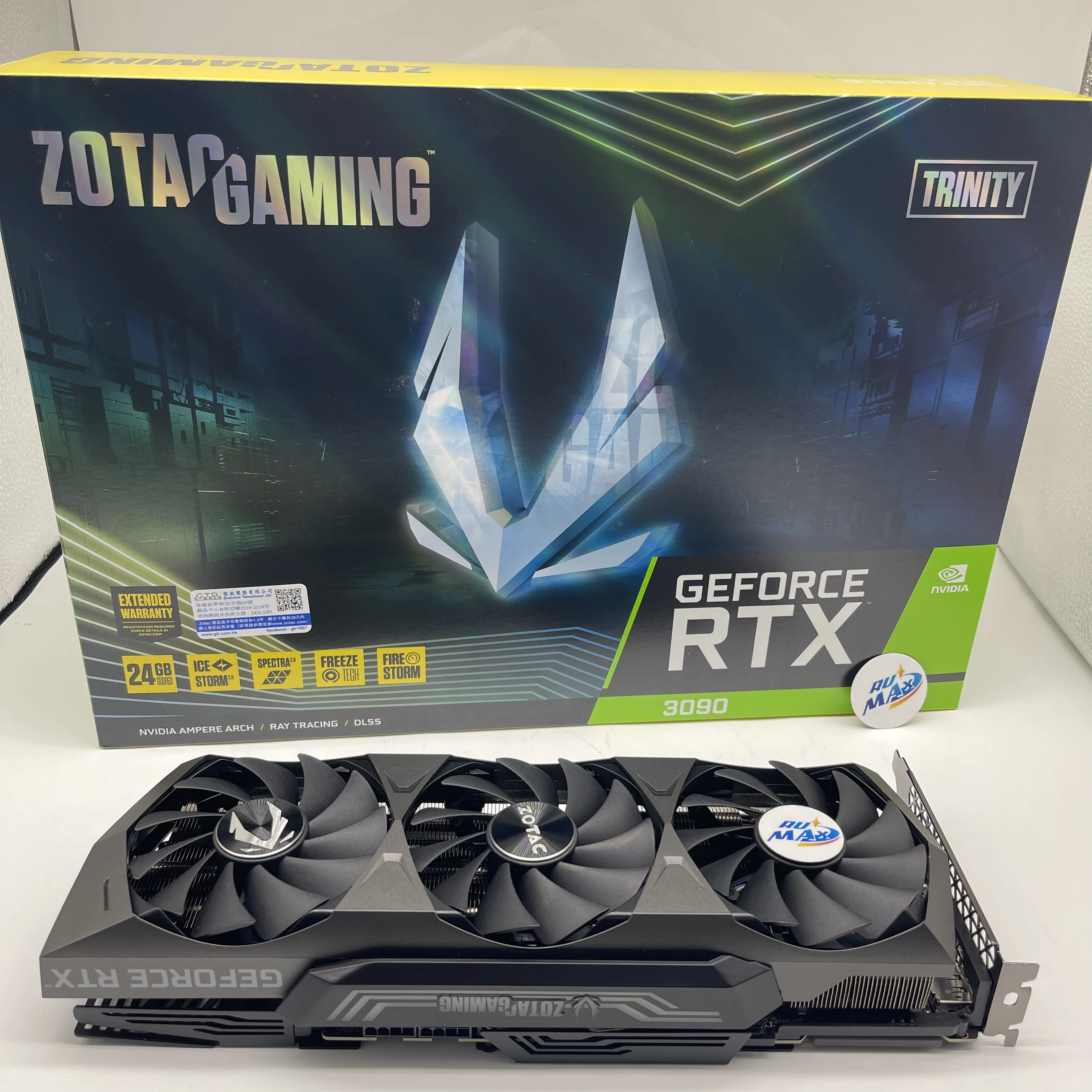 

Zotac RTX 3090 Trinity 24GB non LHR Good Price RTX3090