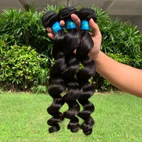 

Free Shipping Brazilian Loose wave Hair Weave Bundles Natural Color 100% Human Hair 1/3 Piece 10-30 inch Remy Hair Extension
