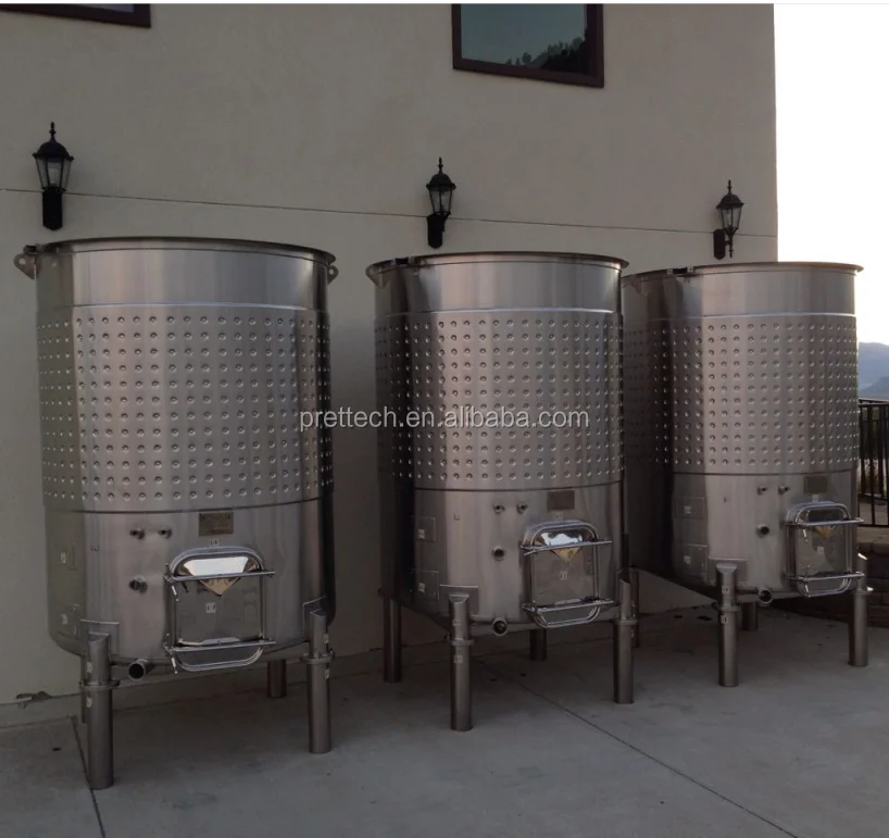 5t Open Top Wine Fermenter With Large Sloped Bottom Buy Open Top Wine