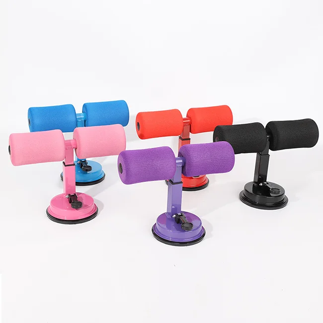 

Adjustable Push Up Bar, Sit Up Bar With Suction Cup Assistant Ankle Support Abdominal Trainer, Purple/pink/blue/orange/black